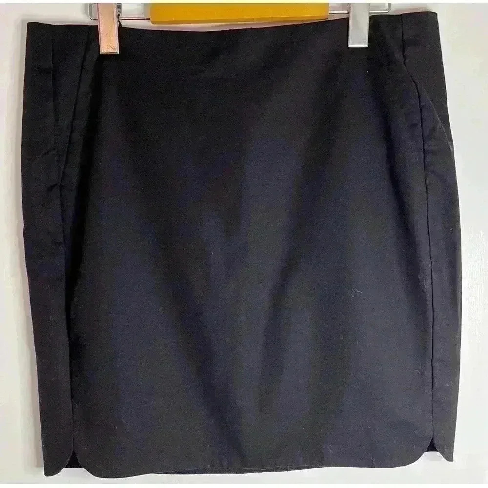 Willow and Thread  Black Lined Skirt Size 12